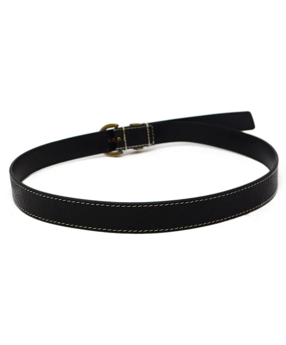 Pinko Black Leather Belt