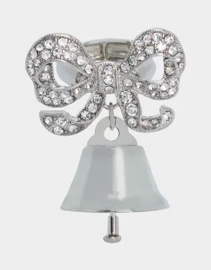 PRENUP BELL RING CRYSTAL Betsey Johnson