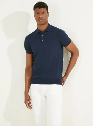 Silk Blue Bryan Polo T-Shirt Guess