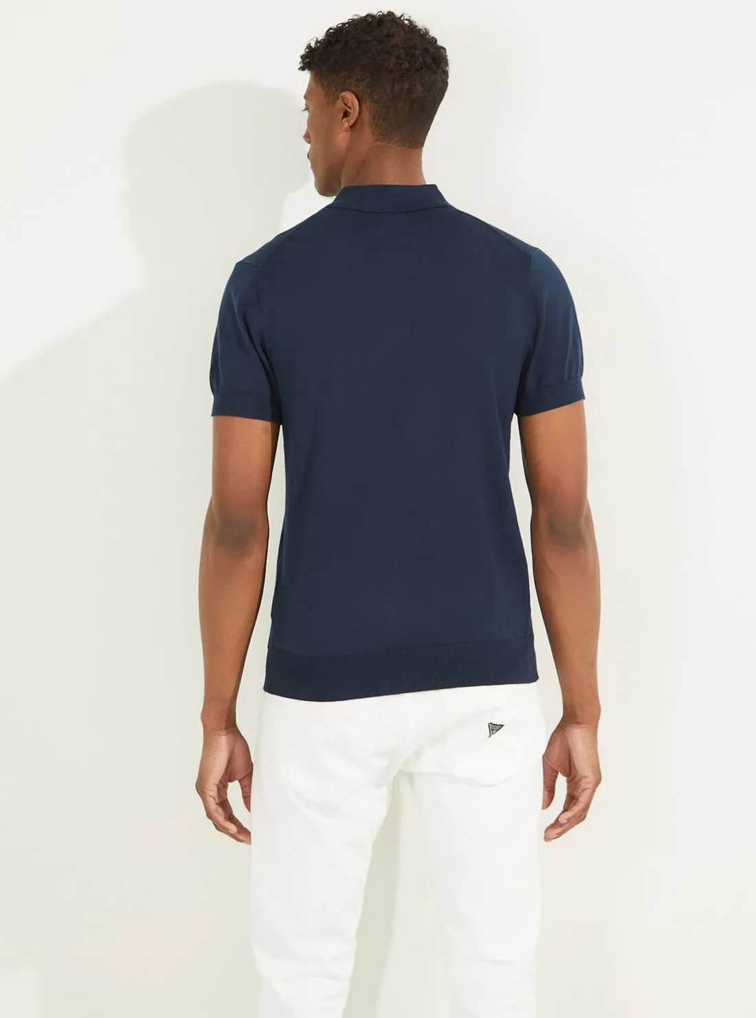 Silk Blue Bryan Polo T-Shirt Guess