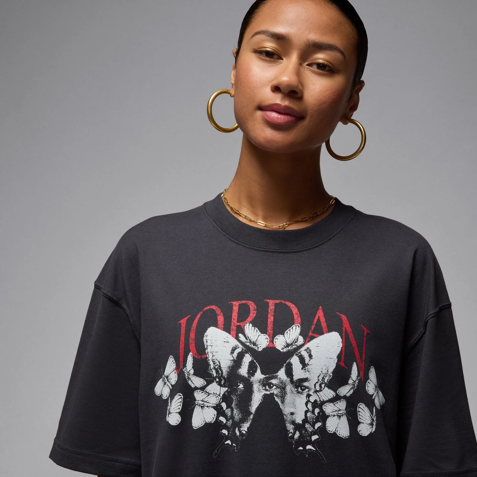 W JORDAN OVERSIZED GRAPHIC SHIRT "OFF NOIR"