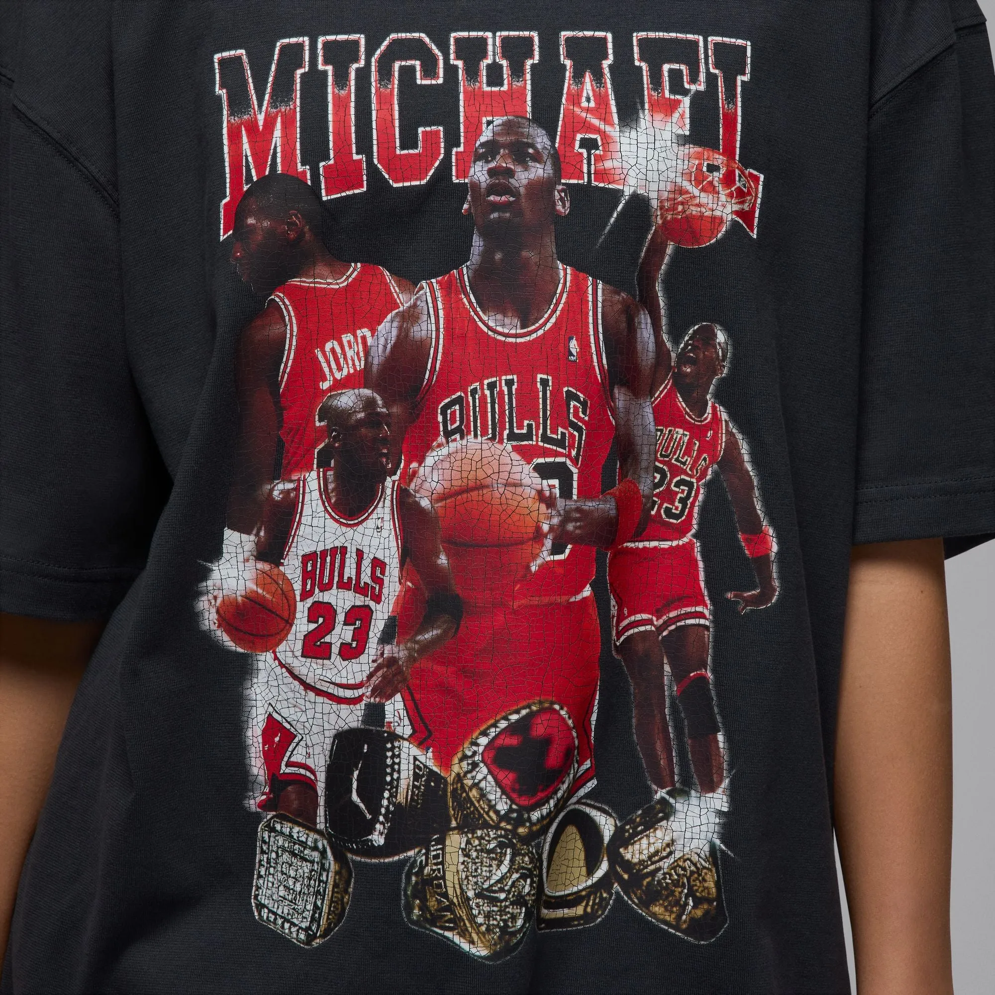 W JORDAN OVERSIZED SHORT SLEEVE GRAPHIC SHIRT "OFF NOIR"