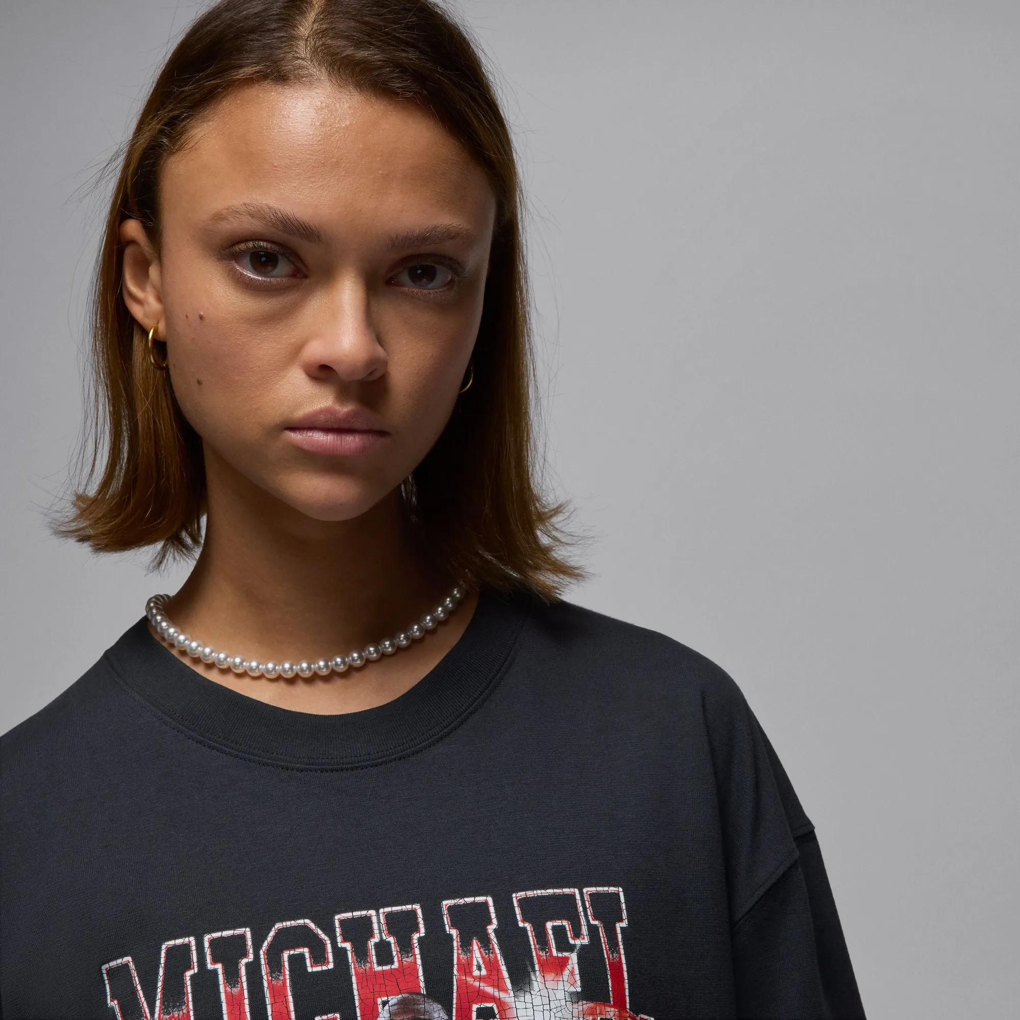 W JORDAN OVERSIZED SHORT SLEEVE GRAPHIC SHIRT "OFF NOIR"