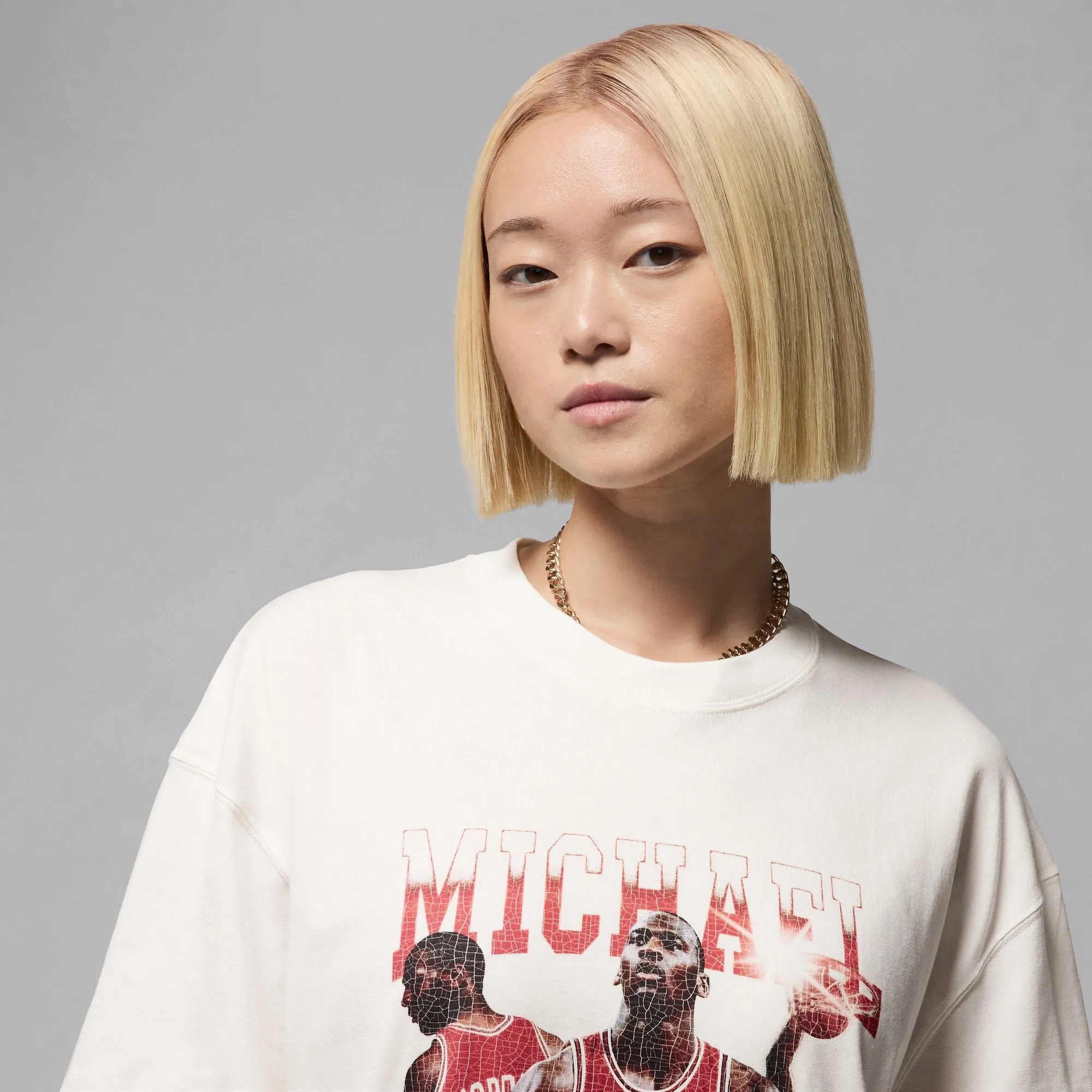 W JORDAN OVERSIZED SHORT SLEEVE GRAPHIC SHIRT "SAIL"